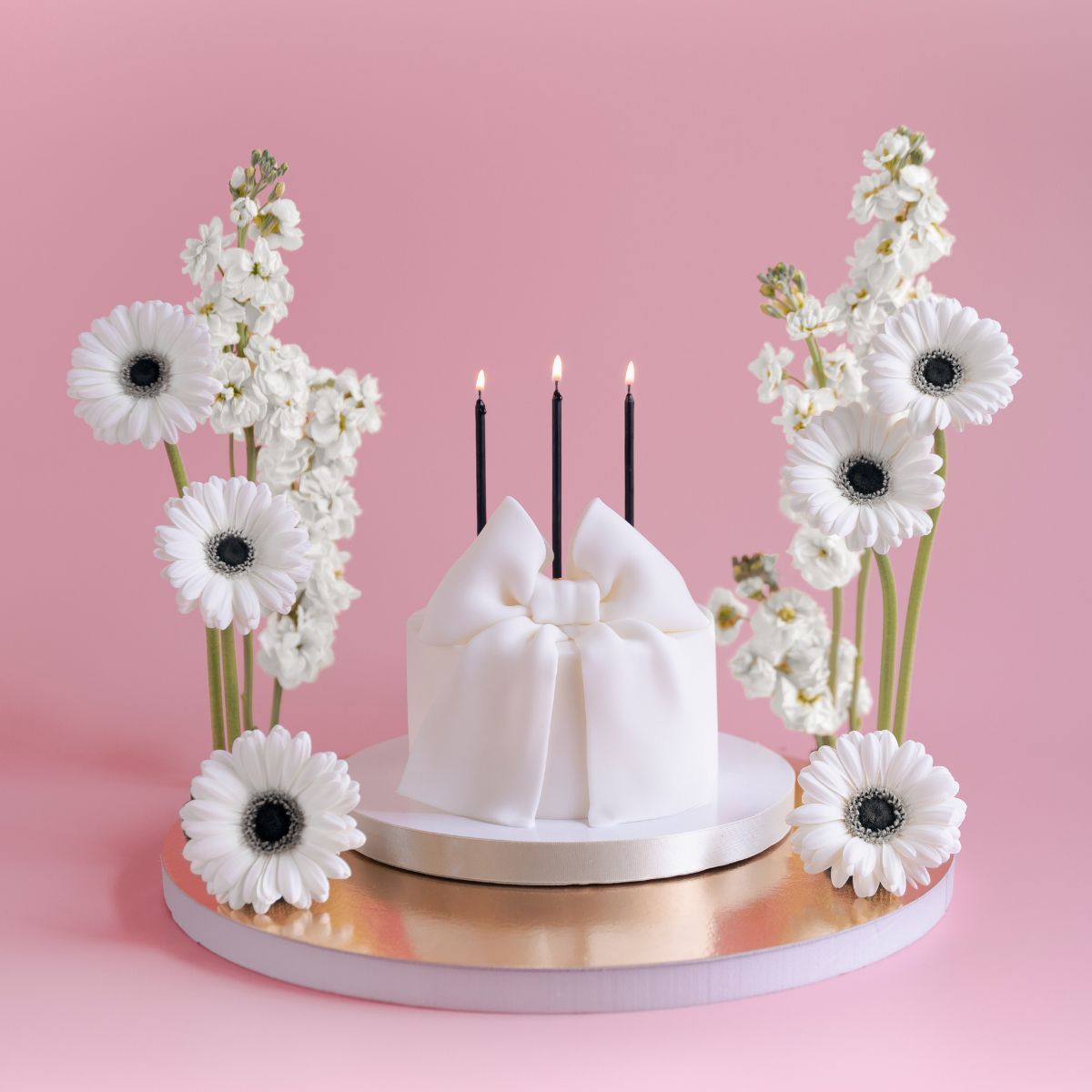 PartyDeco Candles  TALL BLACK &amp; GOLD  -Κεράκια 14εκ σε Μεταλλικό και Μαύρο 12 τεμ