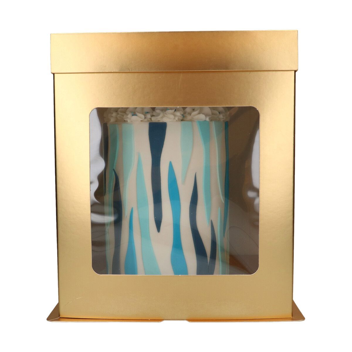 GOLD Hard Tall Cake Box -Σκληρό Ψηλό Κουτί 21εκ με Ύψος 23.5εκ ΜΟΝΟ ΓΙΑ ΠΑΡΑΛΑΒΗ ΑΠΟ ΤΟ CAKES BY SAMANTHA