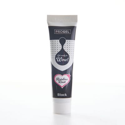 Rainbow Dust ProGel® -BLACK -Χρώμα Τζελ Μαύρο 25γρ