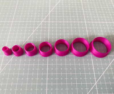 CBS Geo-Cutters -ROUND/CIRCLES - Σετ 7 Κουπάτ Στρογγυλά/Κύκλοι 0.5-2εκ