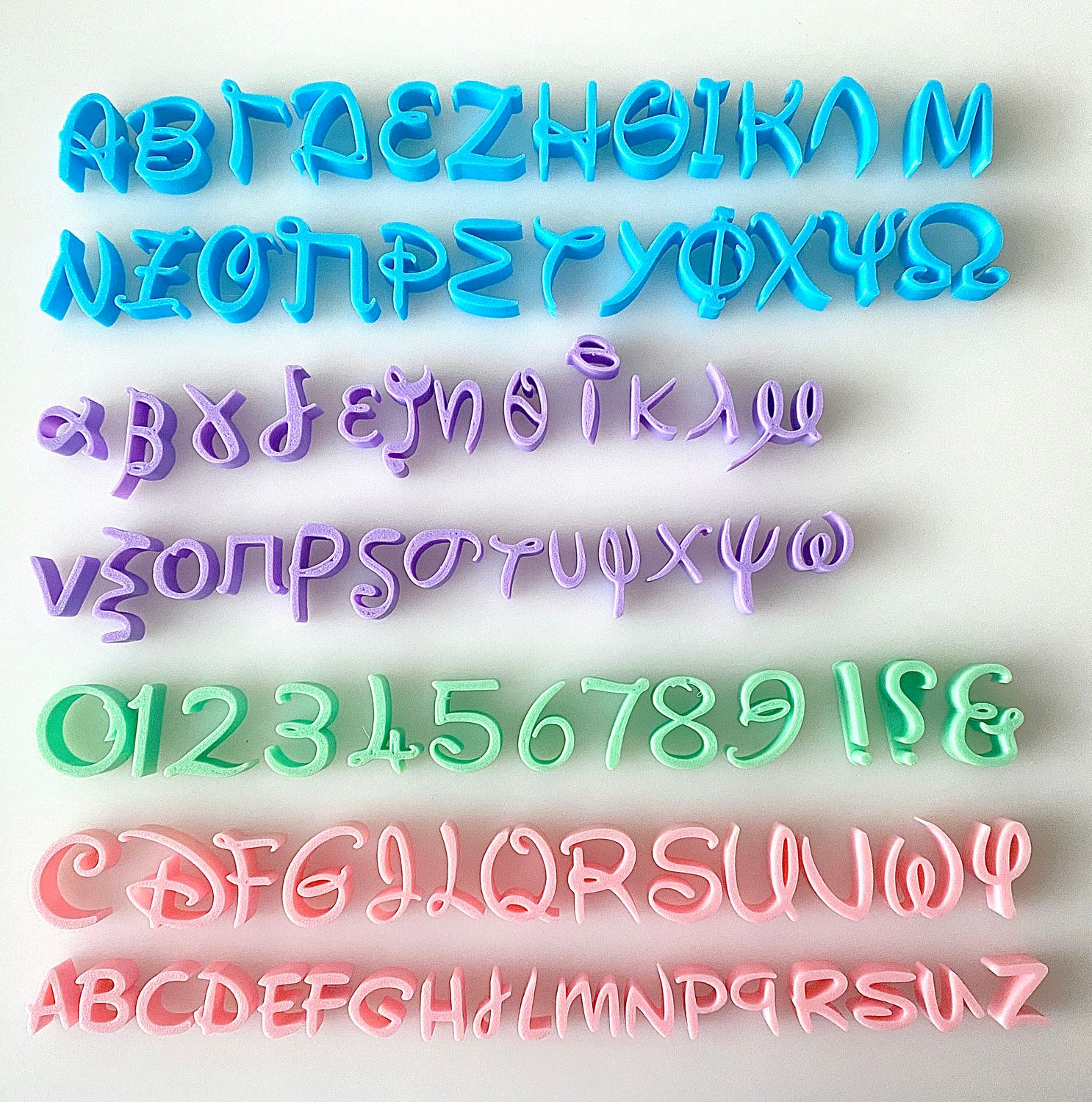 CBS Font Stamp &#39;TWINKLE&#39; Σφραγίδες με Ελληνικά Γράμματα &amp; Νούμερα (και λατινικά ως επιλογή) SMALL-Σετ Σφραγίδες Μέγεθος Μικρό