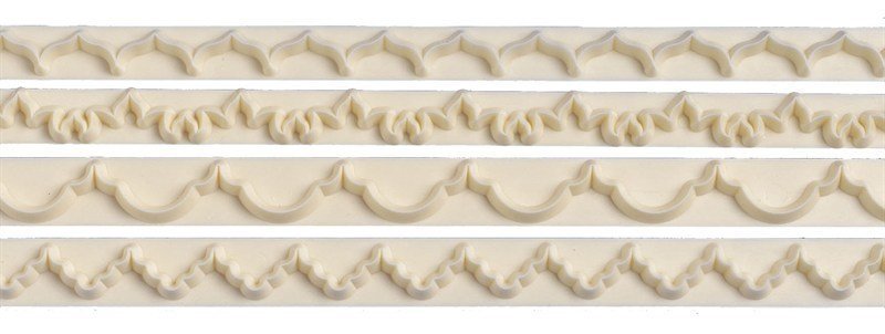 FMM Frill Cutters Set No.1-4 - Σετ 4τεμ κουπ πατ Γιρλάντες Νο 1-4