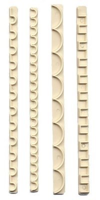 FMM Frill Cutters Set No.9-12 - Σετ 4τεμ κουπ πατ Γιρλάντες Νο 9-12