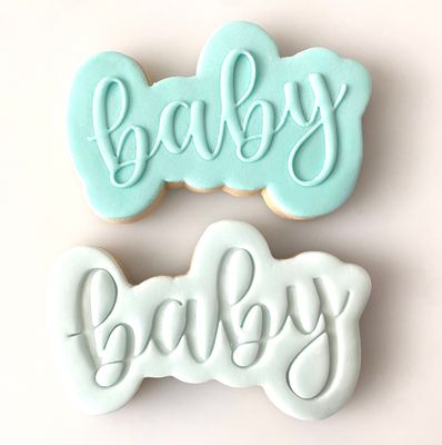 CBS Stamp &amp; Cutter &#39;BABY &#39; Κουπάτ &amp; Σφραγίδα 9εκ, 10εκ, 11εκ
