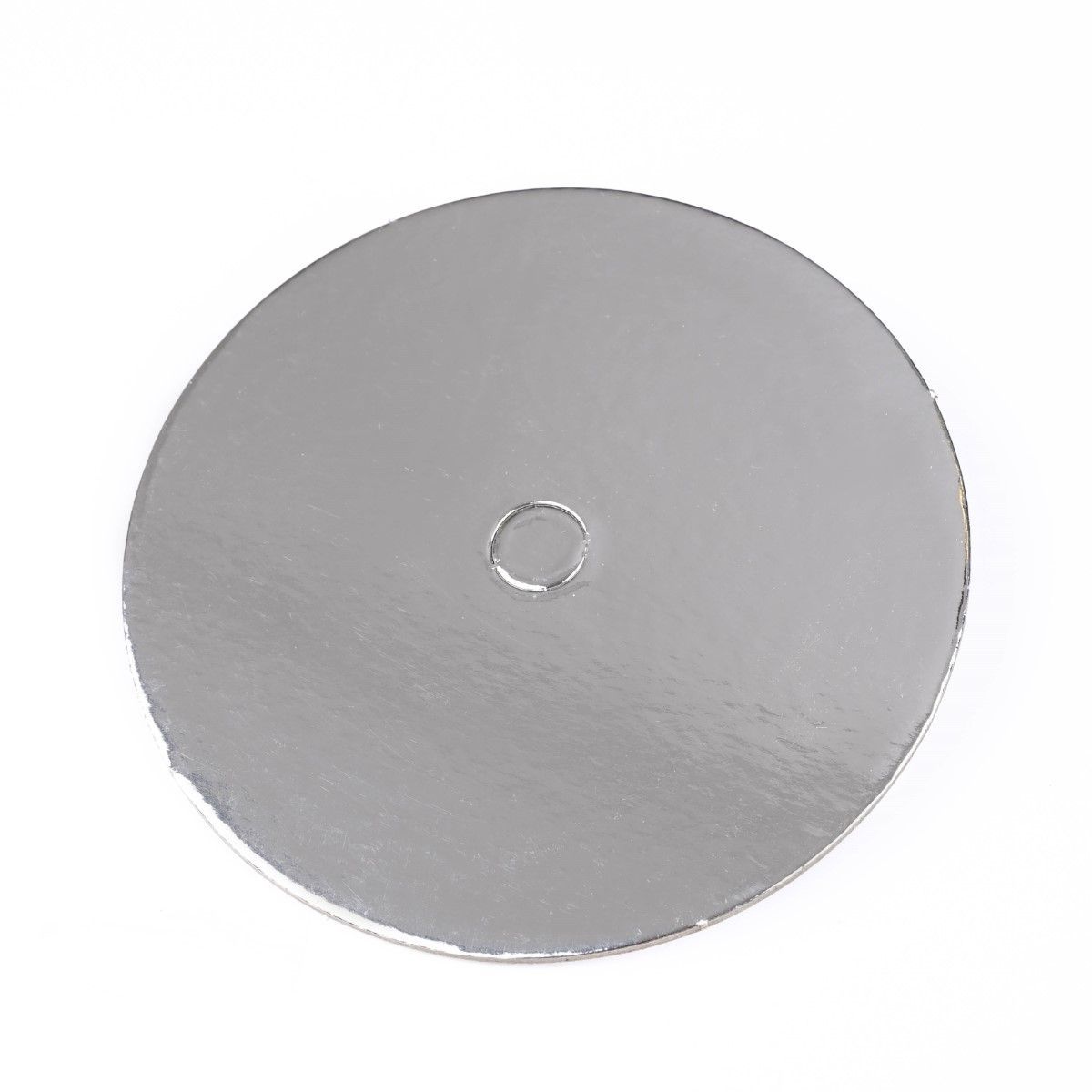 LOYAL Cake Board with Hole - Σκληρός Στρογγυλός Δίσκος ΜΕ ΤΡΥΠΑ 15εκ -10 τμχ
