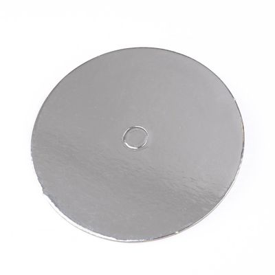 LOYAL Cake Board with Hole - Σκληρός Στρογγυλός Δίσκος ΜΕ ΤΡΥΠΑ 15εκ -10 τμχ