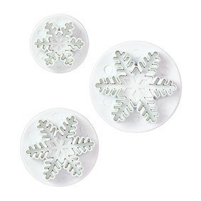 Cake Star PRETTY SNOWFLAKE Plunger Cutters -Σετ 3 τεμ κουπ πατ με Εκβολέα Χιονονιφάδα