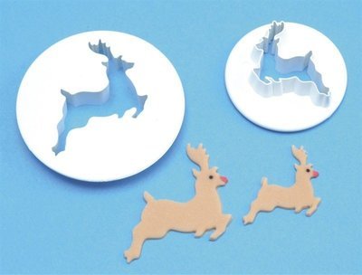 PME Cutters -Set of 2 -REINDEERS -Σετ 2τεμ Κουπ πατ Τάρανδοι PME Cutters -Set of 2 -REINDEERS -Σετ 2τεμ Κουπ πατ Τάρανδοι