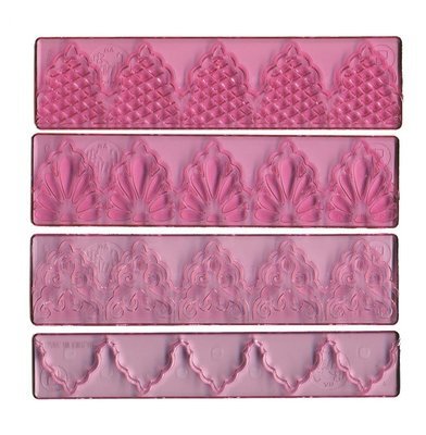 FMM 4 Piece Textured Lace Set No.1 -Σετ 4τεμ Σχέδια Δαντέλες FMM 4 Piece Textured Lace Set No.1 -Σετ 4τεμ Σχέδια Δαντέλες