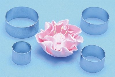 PME Geometric Cutters -BRIAR ROSE (ROUND/CIRCLES) -Σετ 4τεμ κουπ πατ για Τριαντάφυλλο (Κύκλοι/Στρογγυλά)