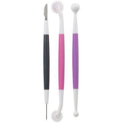 Wilton Fondant &amp; Gum Paste Starter Tool Σετ 3 τεμ. -Βασικά Εργαλεία Ζαχαρόπαστας
