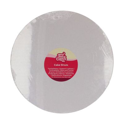 Cake Drum ROUND WHITE 30cm (12&quot;) -Λευκή Στρογγυλή Βάση 30εκ - Πάχος 1,2εκ
