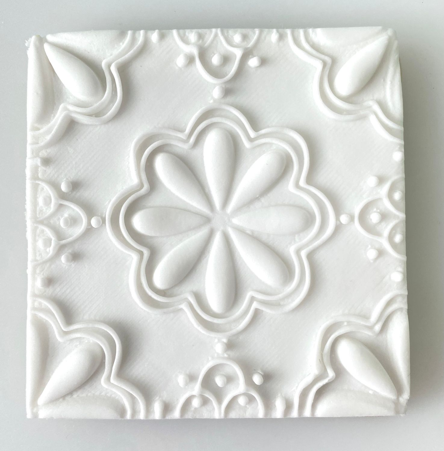 CBS EMBOSS Stamps &#39;FLORAL TILE&#39;  Σφραγίδα