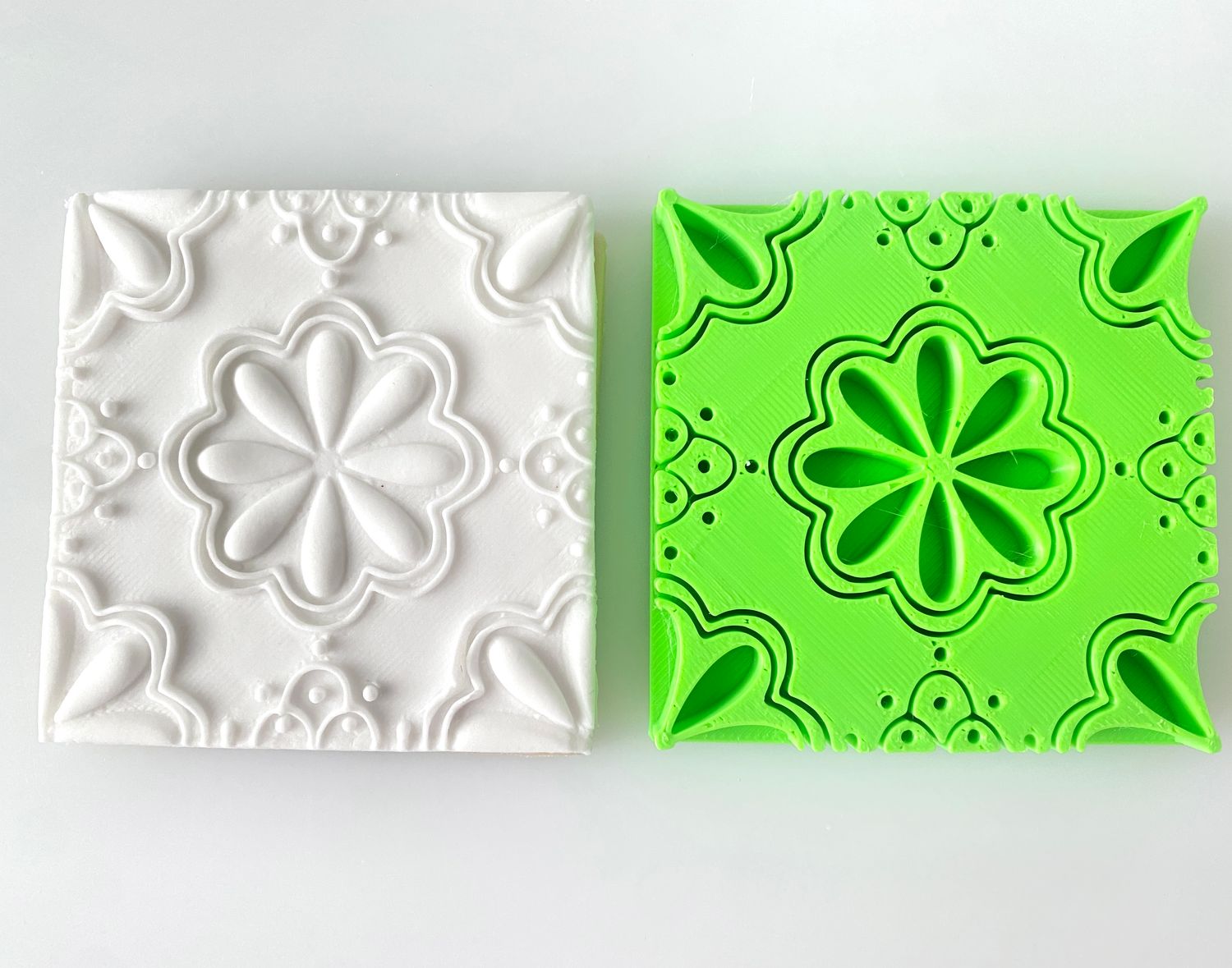 CBS EMBOSS Stamps &#39;FLORAL TILE&#39;  Σφραγίδα