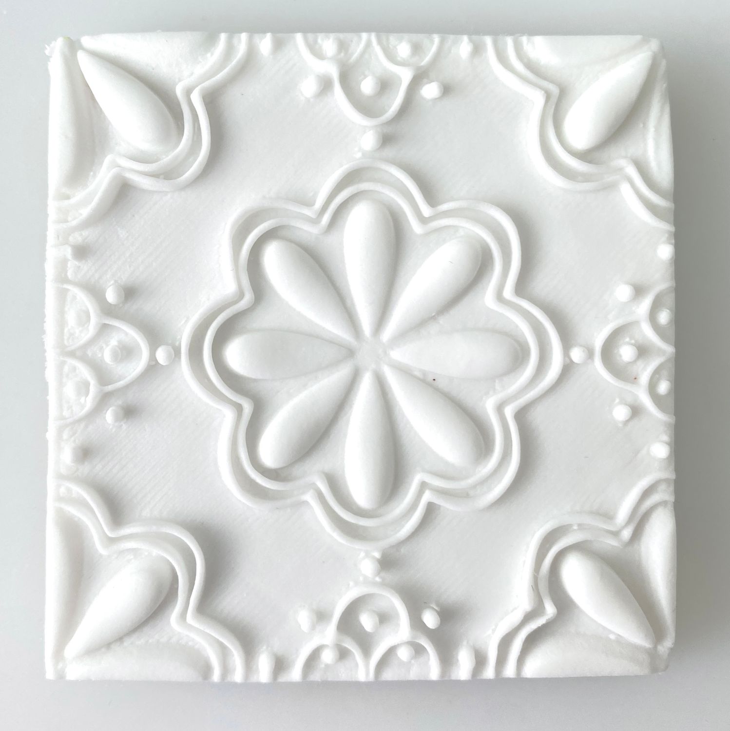 CBS EMBOSS Stamps &#39;FLORAL TILE&#39;  Σφραγίδα