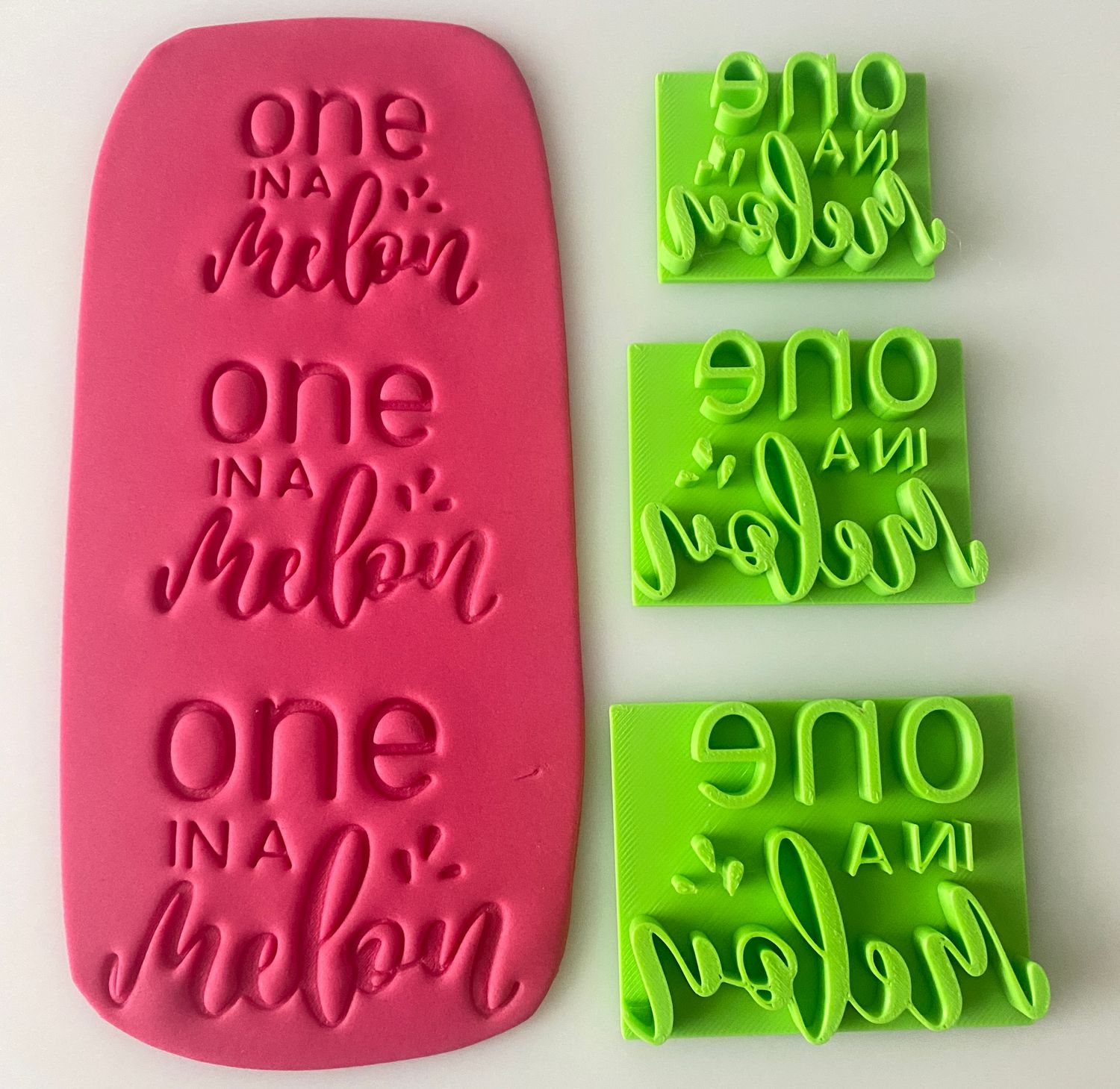 CBS Stamps &#39;ONE in a MELON&#39; Σφραγίδα. Σχέδιο 1