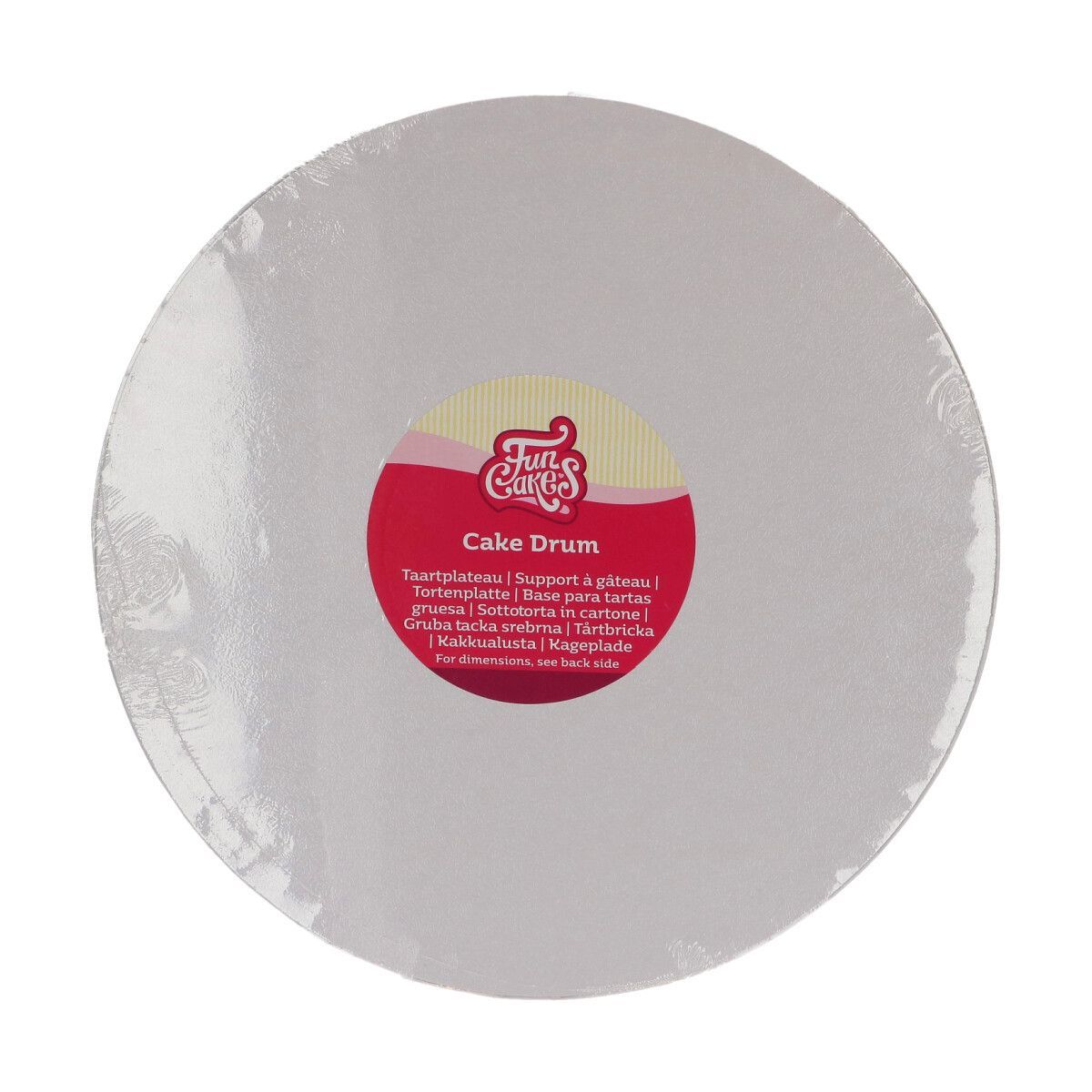 Cake Drum WHITE ROUND 28cm (11&quot;) - Λευκή Στρογγυλή Βάση 28εκ - Πάχος 1,3εκ