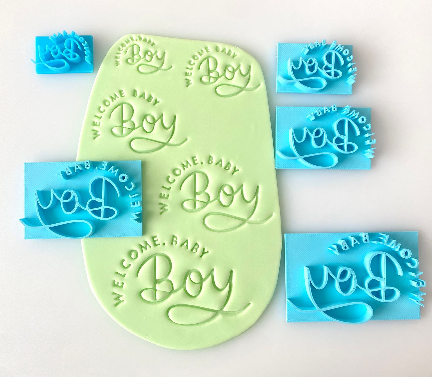 CBS Stamps Σφραγίδα &#39;&#39;Welcome, Baby Boy&#39;&#39;  Σχέδιο 1