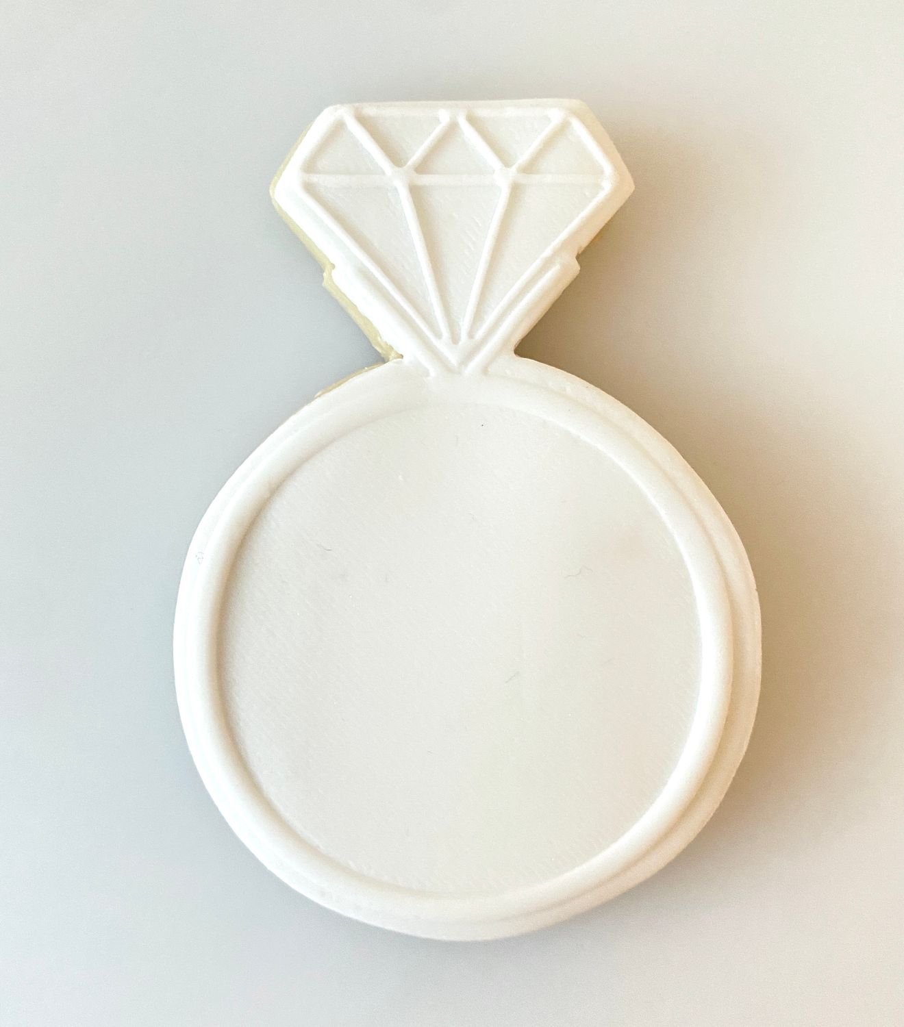 CBS Σετ 2 τμχ κουπάτ &amp; σφραγίδα Emboss -DIAMOND RING 7.5εκ, 8.5εκ, 9.5εκ ή 10.5εκ - Δαχτυλίδι με διαμάντι