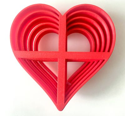 CBS Geo-Cutters -HEARTS - Σετ 5 Κουπάτ Καρδιές 6-10εκ