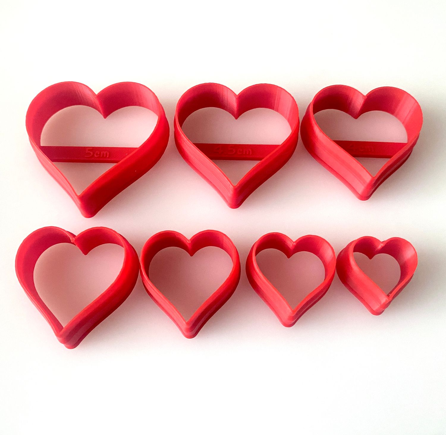 CBS Geo-Cutters -HEARTS- Σετ 7 Κουπάτ ΚΑΡΔΙΕΣ 2-5εκ
