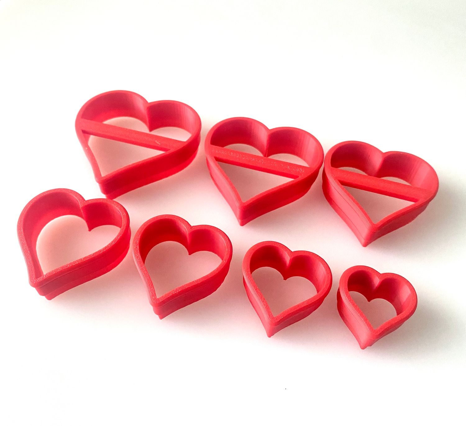 CBS Geo-Cutters -HEARTS- Σετ 7 Κουπάτ ΚΑΡΔΙΕΣ 2-5εκ