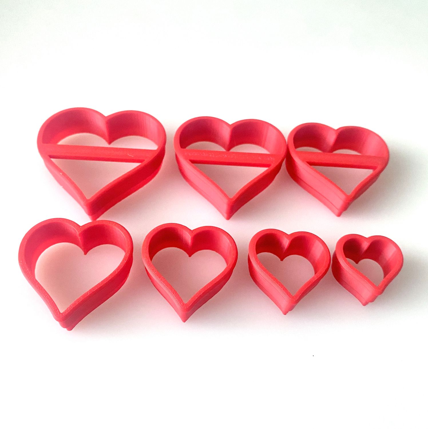 CBS Geo-Cutters -HEARTS- Σετ 7 Κουπάτ ΚΑΡΔΙΕΣ 2-5εκ