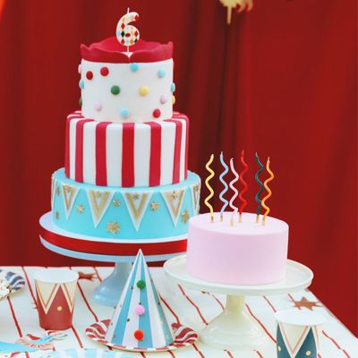 PartyDeco Birthday Candles -CURLY RAINBOW MIX 12 τεμ. - Κεράκια σπιράλ 14εκ