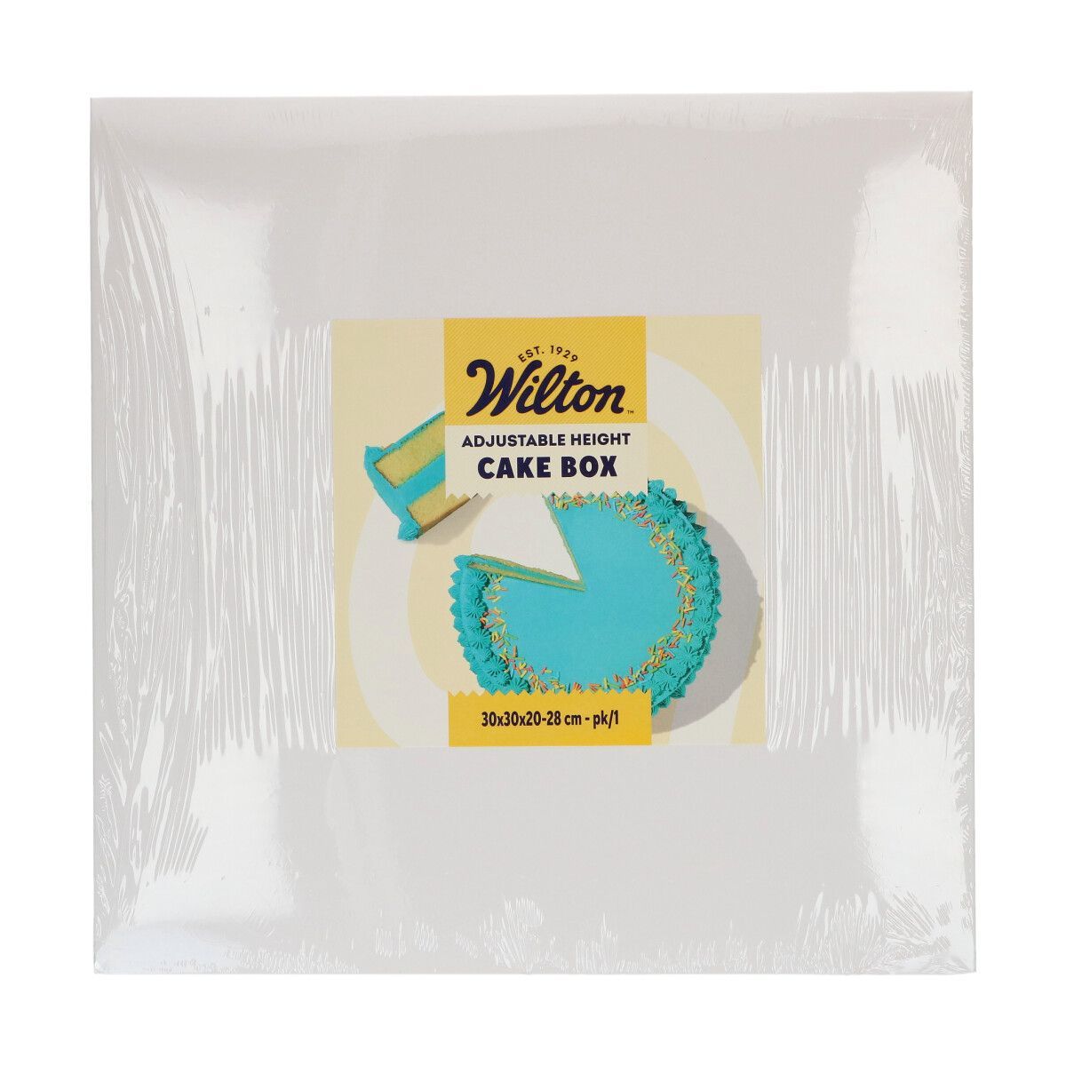 Wilton Adjustable Height Cake Box 30x30x20-28 cm -Ρυθμιζόμενο Κουτί