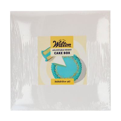 Wilton Adjustable Height Cake Box 30x30x20-28 cm -Ρυθμιζόμενο Κουτί