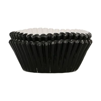 FunCakes Baking Cups - METALLIC BLACK 48τμχ-Κυπελάκια ψησίματος μαύρο μεταλλικό