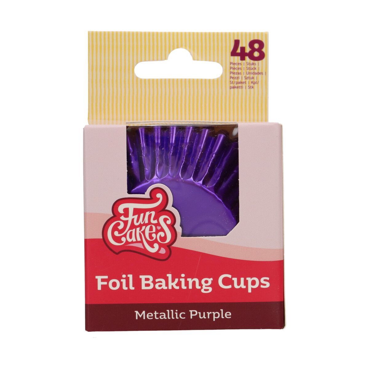 FunCakes Baking Cups - METALLIC PURPLE 48τμχ-Κυπελάκια ψησίματος μωβ μεταλλικό