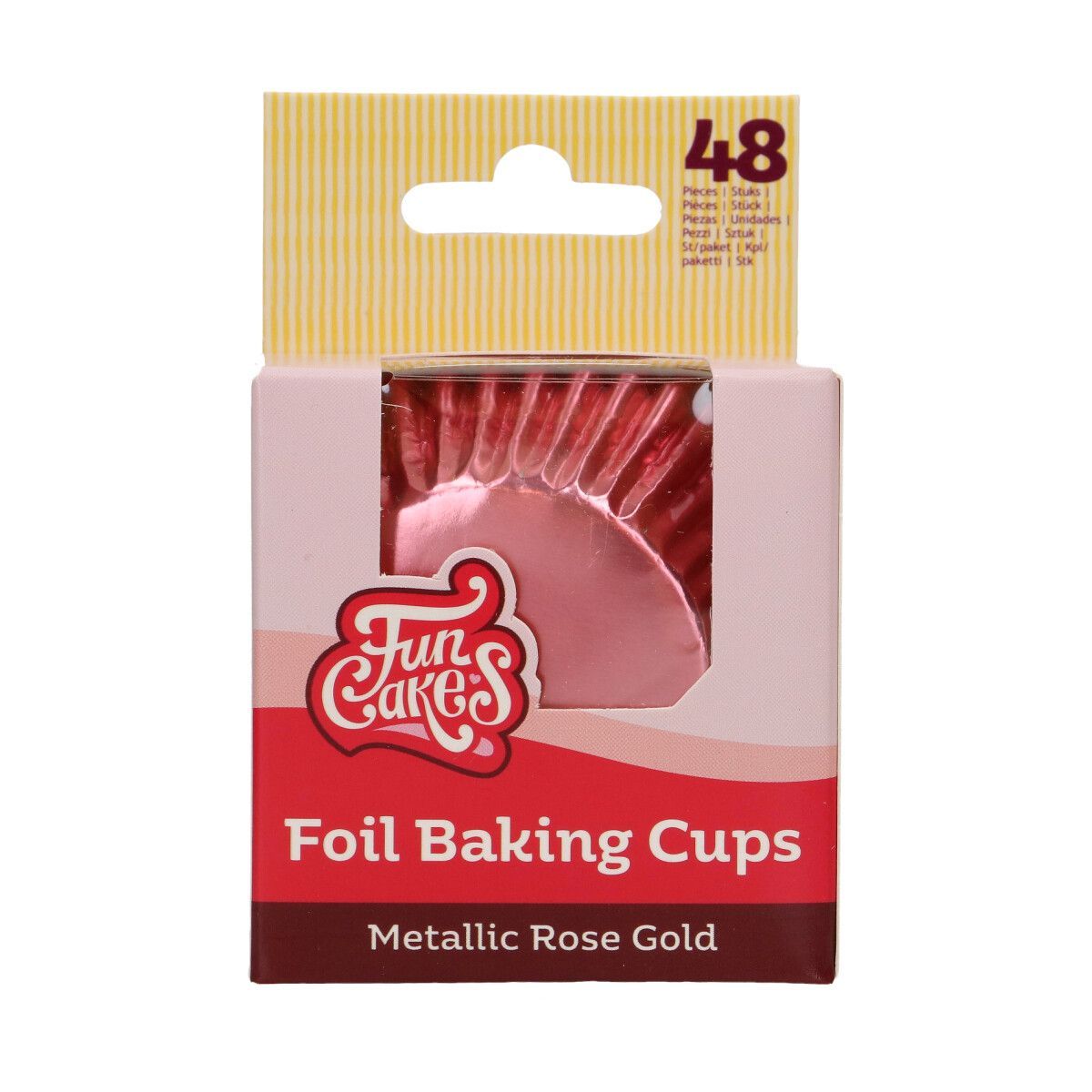 FunCakes Baking Cups - METALLIC ROSE GOLD 48τμχ-Κυπελάκια ψησίματος ροζ- χρυσό μεταλλικό