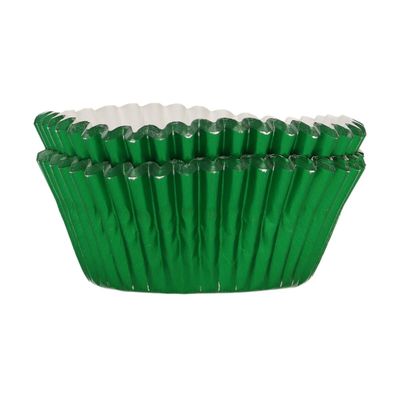 FunCakes Baking Cups - METALLIC GREEN 48τμχ-Κυπελάκια ψησίματος πράσινο μεταλλικό