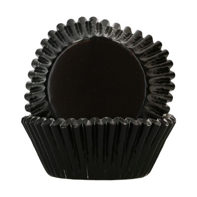 FunCakes Baking Cups - METALLIC BLACK 48τμχ-Κυπελάκια ψησίματος μαύρο μεταλλικό