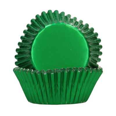 FunCakes Baking Cups - METALLIC GREEN 48τμχ-Κυπελάκια ψησίματος πράσινο μεταλλικό