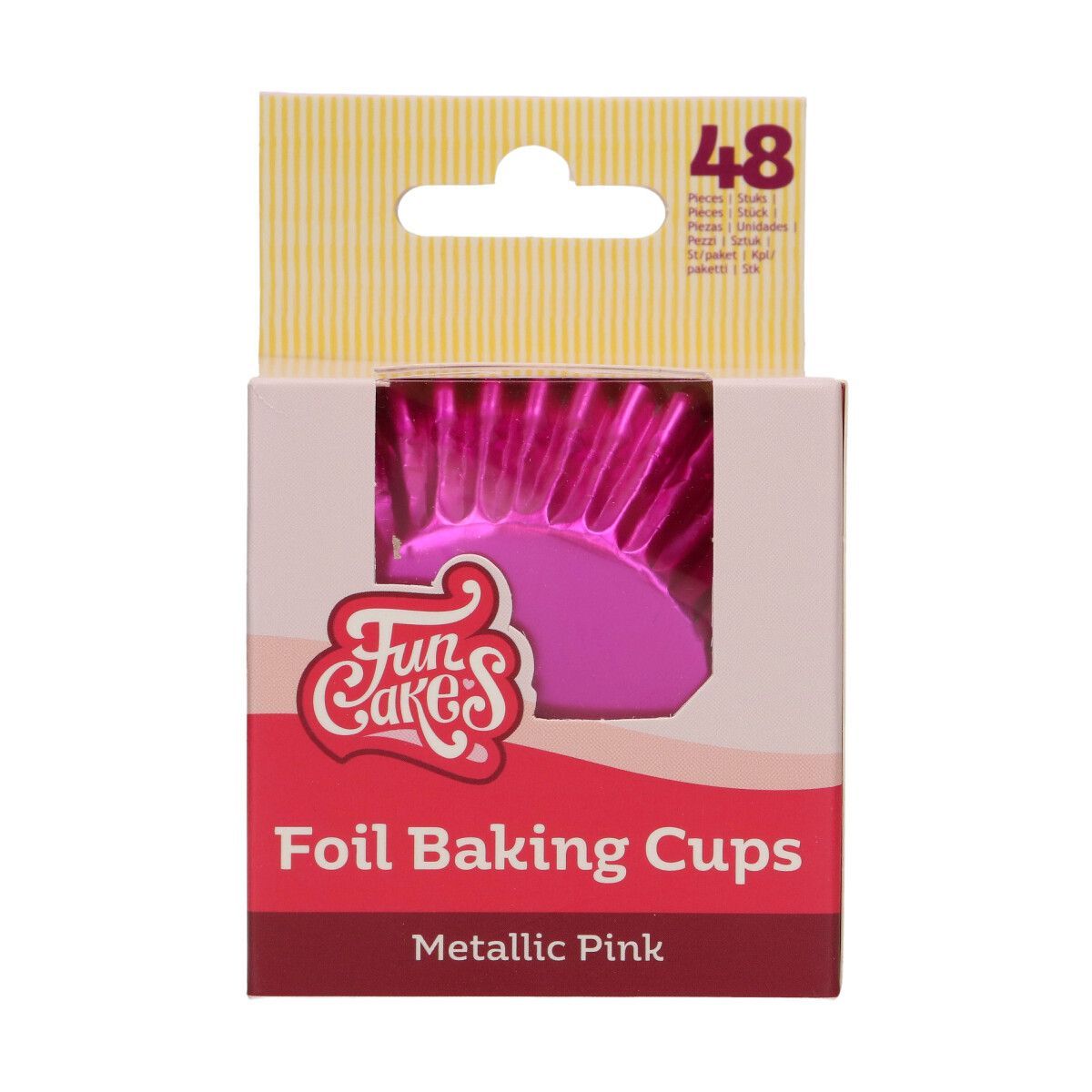 FunCakes Baking Cups - METALLIC PINK 48τμχ-Κυπελάκια ψησίματος ροζ μεταλλικό