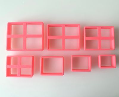CBS Geo-Cutters -RECTANGLE- Σετ 7 Κουπάτ Ορθογώνια 2-5εκ