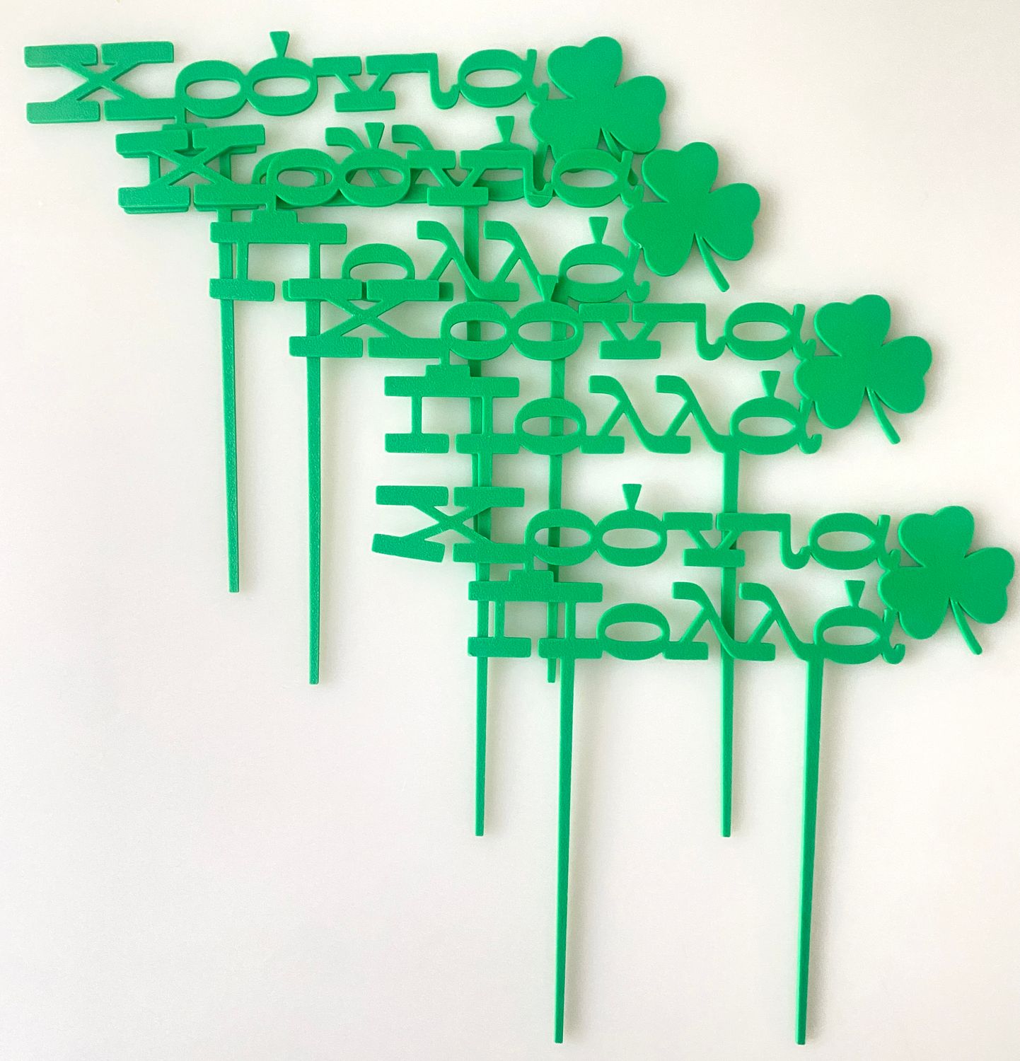 CBS Topper &#39;Χρόνια Πολλά&#39; DESIGN 3 Τόπερ Τούρτας Παναθηναϊκός-Τριφύλλι