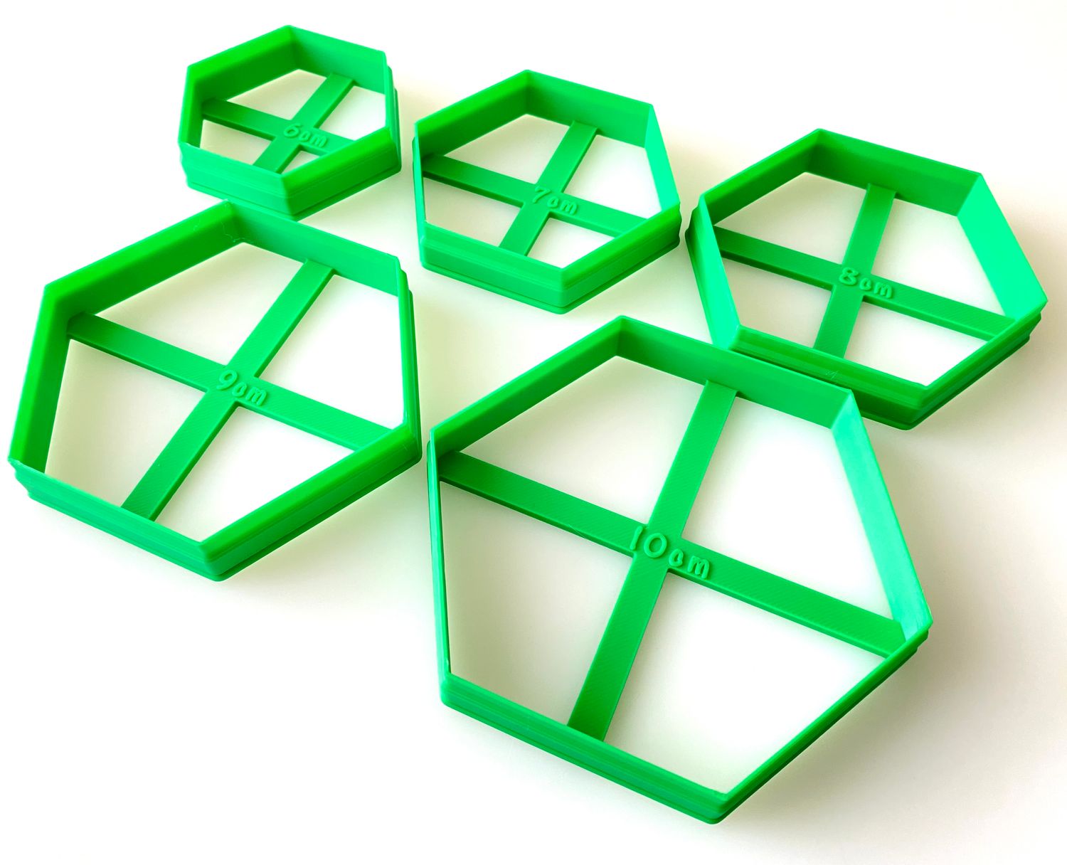 CBS Geo-Cutters -HEXAGONS- Σετ 5 Κουπάτ Εξάγωνα 6-10εκ