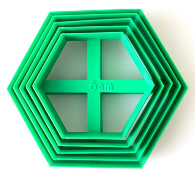 CBS Geo-Cutters -HEXAGONS- Σετ 5 Κουπάτ Εξάγωνα 6-10εκ