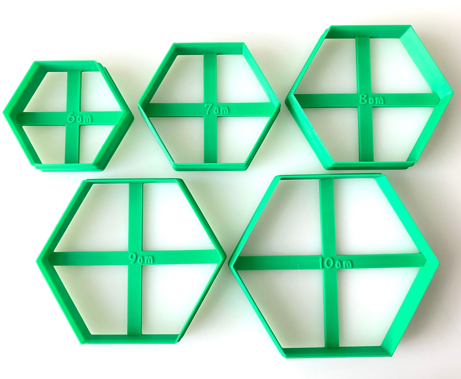 CBS Geo-Cutters -HEXAGONS- Σετ 5 Κουπάτ Εξάγωνα 6-10εκ