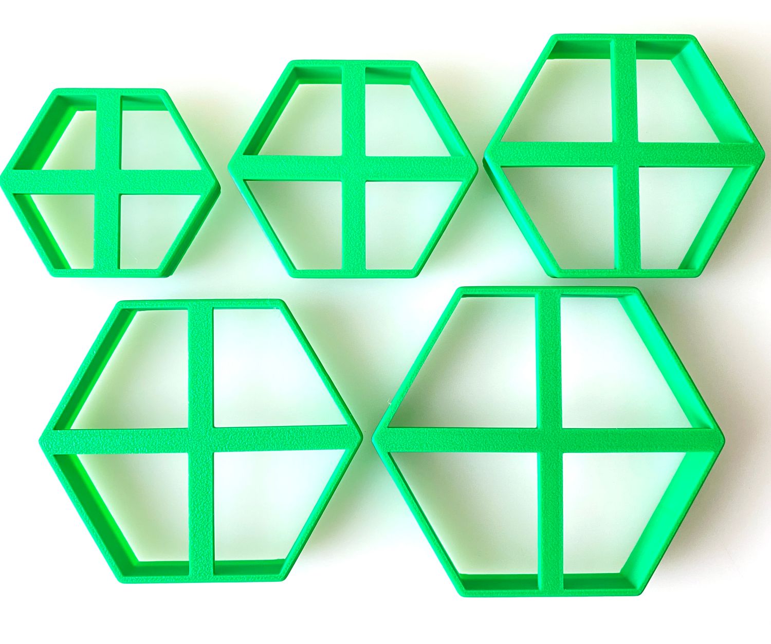 CBS Geo-Cutters -HEXAGONS- Σετ 5 Κουπάτ Εξάγωνα 6-10εκ
