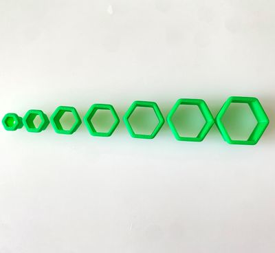 CBS Geo-Cutters -HEXAGONS -Σετ 7 Κουπάτ Εξάγωνα 0.5-2εκ