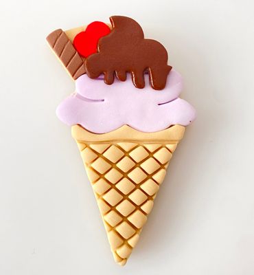 CBS Σετ 6 τμχ κουπάτ  ICE CREAM CONE Παγωτό χωνάκι 10εκ, 11εκ, 12εκ