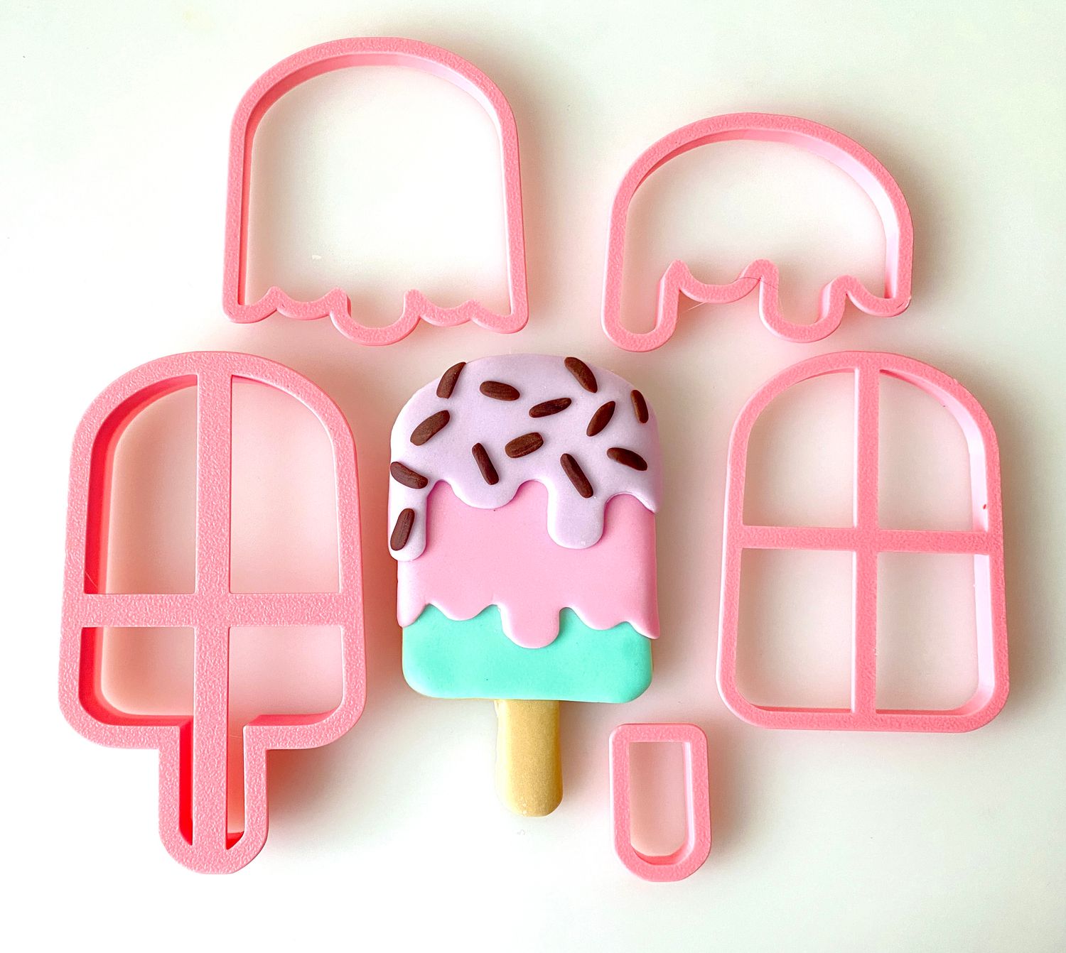 CBS Σετ 5 τμχ κουπάτ  ICE CREAM STICK-Παγωτό ξυλάκι 8εκ, 9εκ, 10εκ