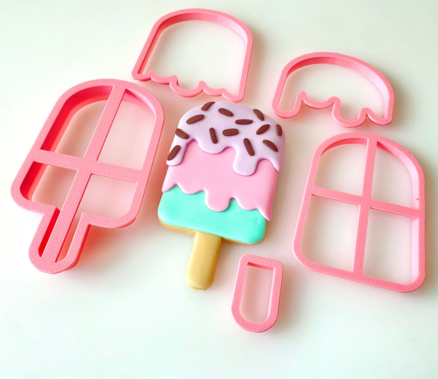 CBS Σετ 5 τμχ κουπάτ  ICE CREAM STICK-Παγωτό ξυλάκι 8εκ, 9εκ, 10εκ