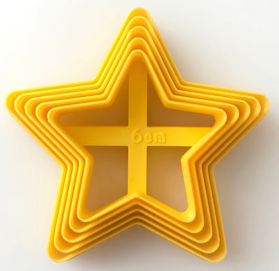 CBS Geo-Cutters -STARS -Σετ 5 Κουπάτ Αστέρια 6-10εκ