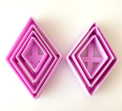 CBS Geo-Cutters -DIAMONDS Σετ 7 Κουπάτ Ρόμβος -Διαμάντι 2-5εκ