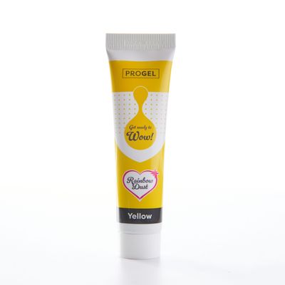 Rainbow Dust ProGel® -YELLOW -Χρώμα Τζελ  Κίτρινο 25γρ